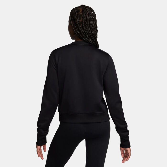 Nike Women's One Therma-FIT Training Sweatshirt Black image number 1