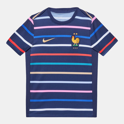 Nike Kids' FFF (France) Academy Pro Dri-FIT Pre-Match Home Football Blue