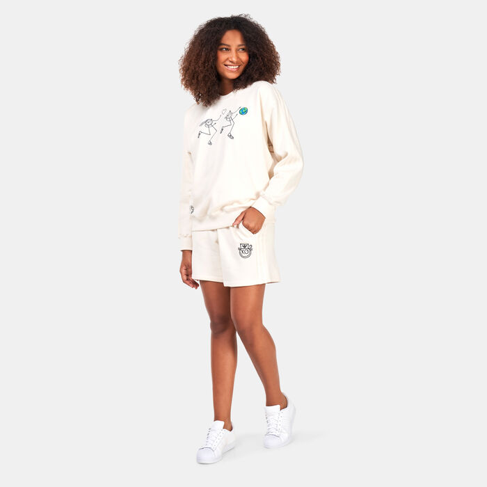adidas Originals Women's Originals x André Saraiva Sweater Beige adidas Originals Women's Originals x André Saraiva Sweater Beige image number 2
