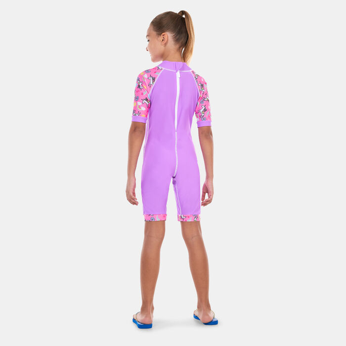 COEGA Kids' One-Piece Swimsuit Purple COEGA Kids' One-Piece Swimsuit Purple image number 1