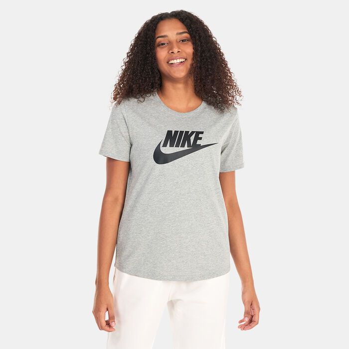 Nike Women's Sportswear Essentials Logo T-Shirt Grey image number 0