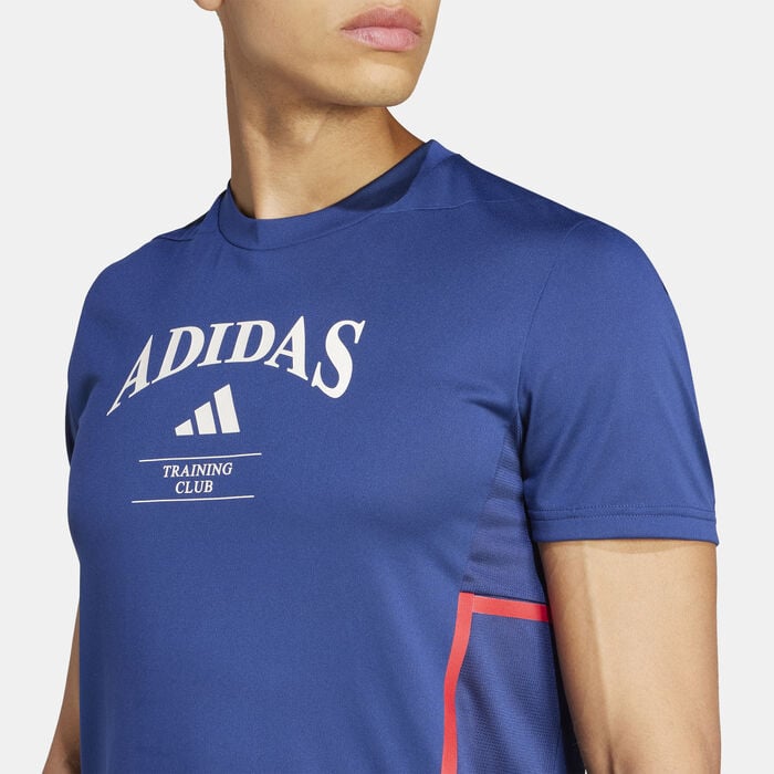 adidas Men's D4T Legacy Training T-Shirt Blue adidas Men's D4T Legacy Training T-Shirt Blue image number 3