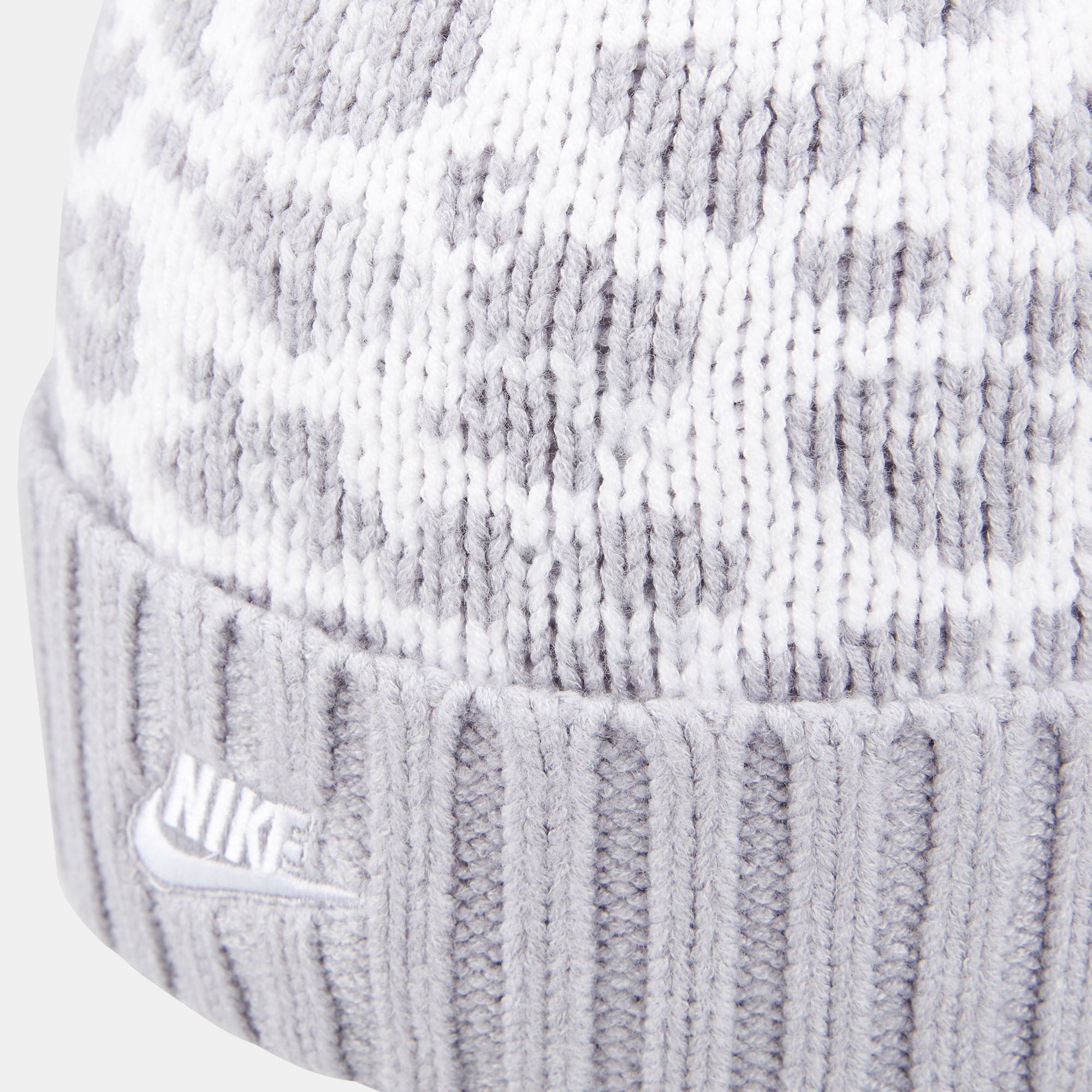 Buy Nike Women s Sportswear Cuffed Futura Pom Beanie Grey in KSA SSS