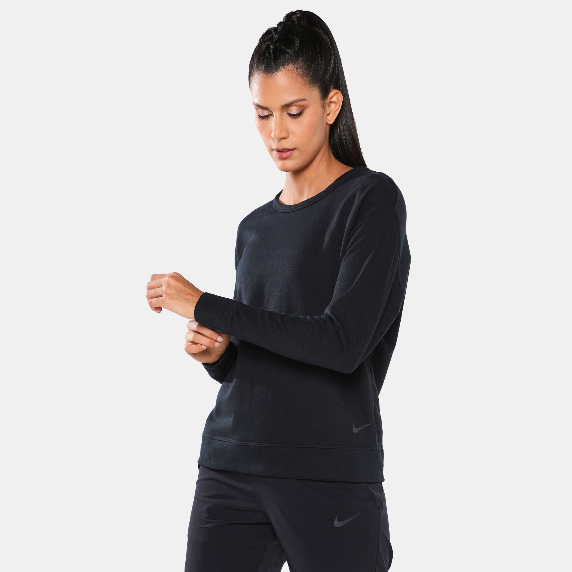 Nike dry women's versa clearance long sleeve training shirt