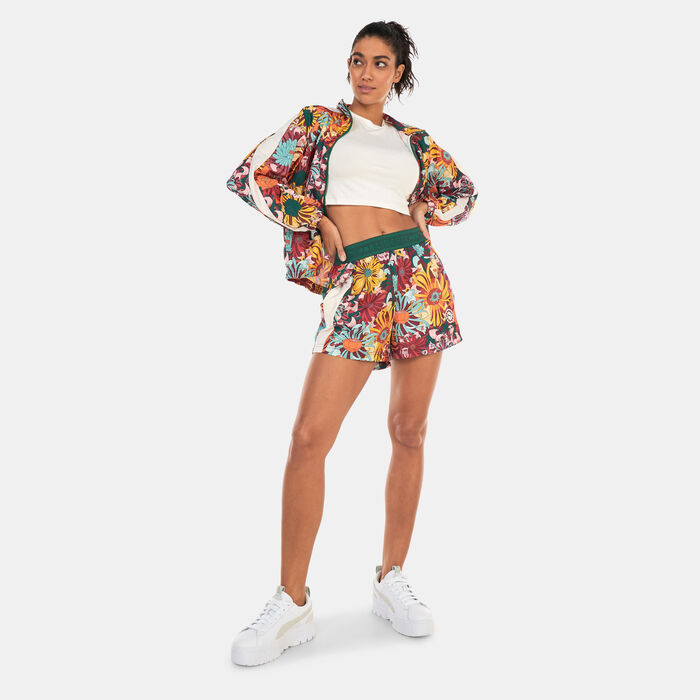 PUMA Women's x LIBERTY Allover Print Woven Shorts Multi-Color PUMA Women's x LIBERTY Allover Print Woven Shorts Multi-Color image number 2