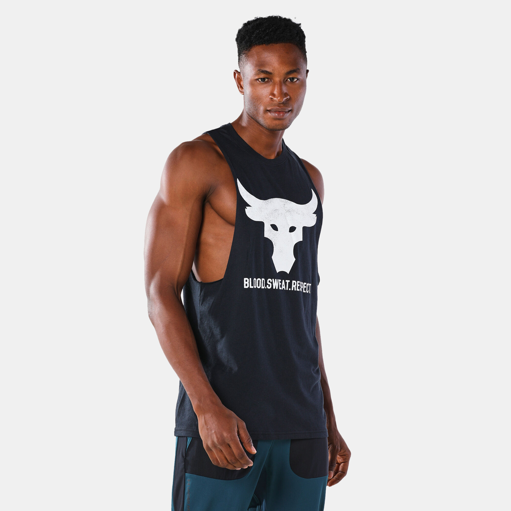 Buy Under Armour Men s Project Rock Brahma Bull Tank Top Black in