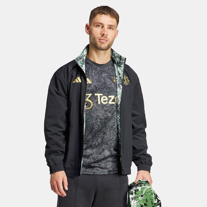 adidas Men's Manchester United Stone Roses Anthem Jacket Black adidas Men's Manchester United Stone Roses Anthem Jacket Black image number 2
