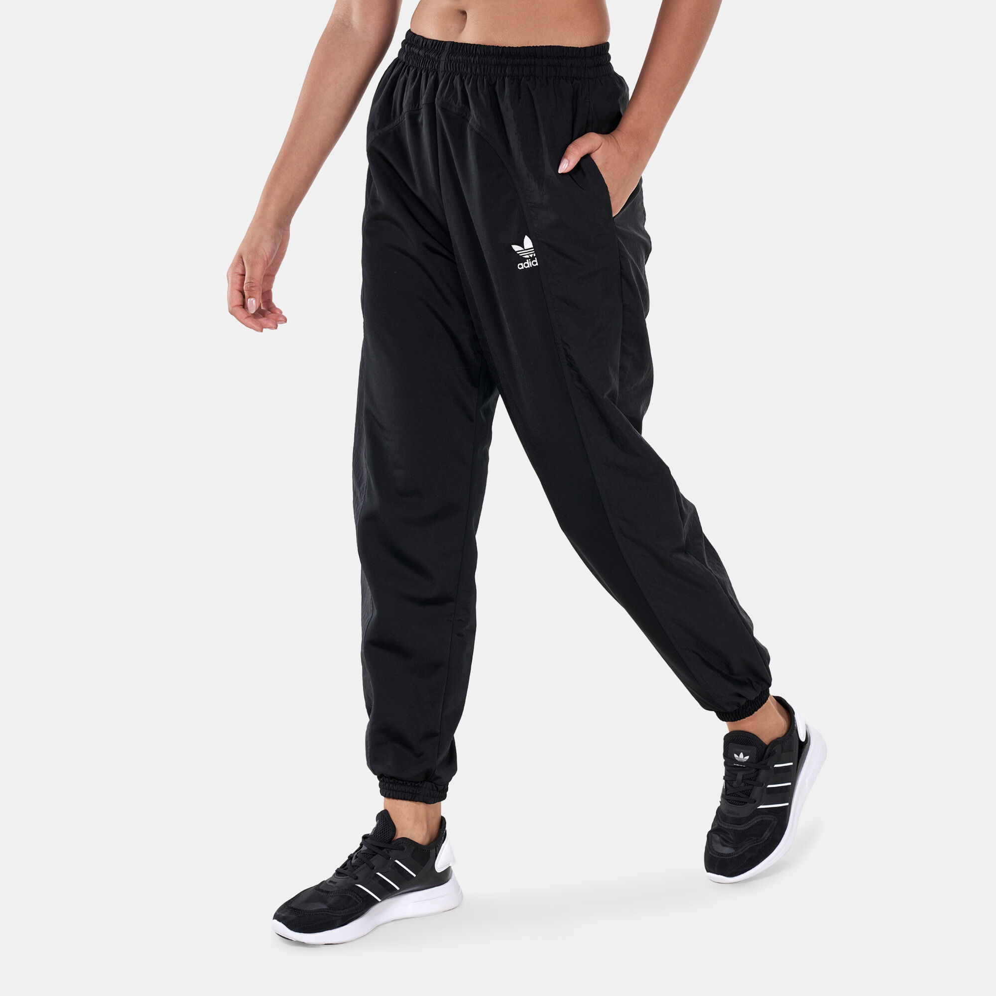 Adidas harem pants black clearance