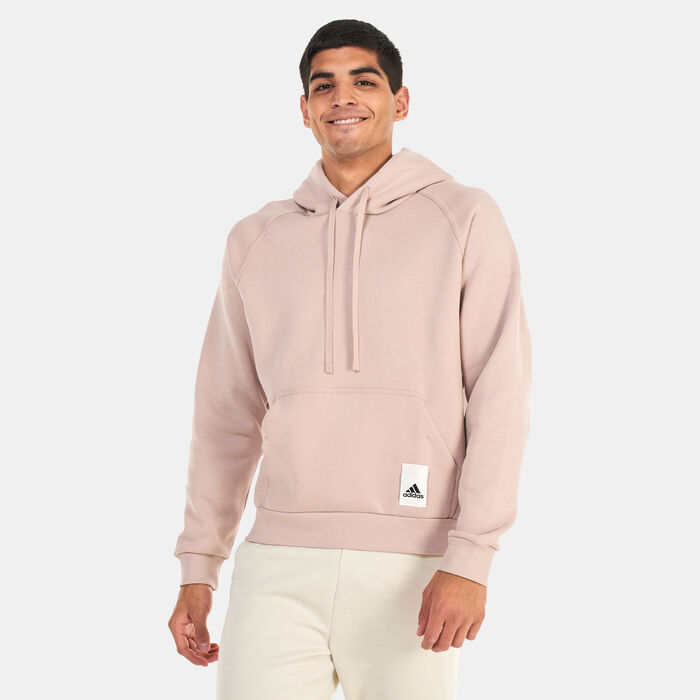 adidas Men's Lounge Fleece Hoodie Beige adidas Men's Lounge Fleece Hoodie Beige image number 0