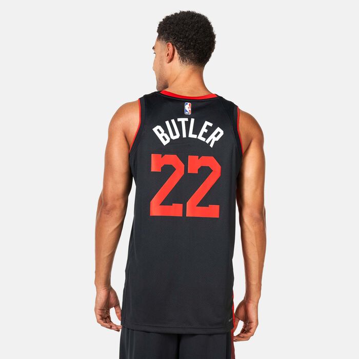 Nike Men's NBA Miami Heat Jimmy Butler Edition Dri-FIT Swingman Basketball Jersey - 2023/24 Black Nike Men's NBA Miami Heat Jimmy Butler Edition Dri-FIT Swingman Basketball Jersey - 2023/24 Black image number 1