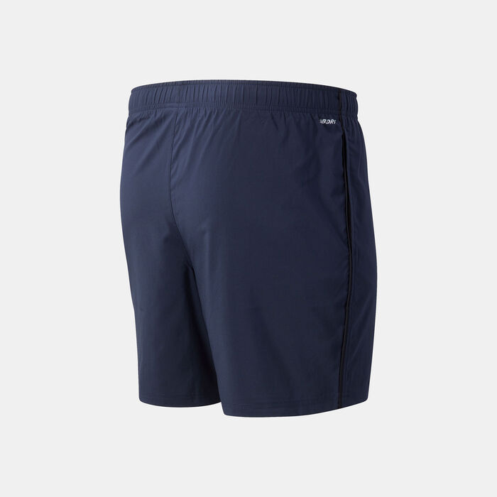 New Balance Men's Core Run 7-inch Shorts Blue image number 1