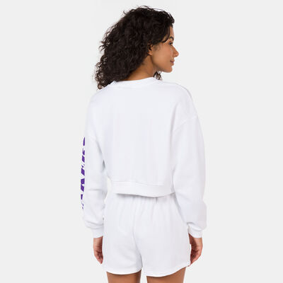 New Era Women's NBA Los Angeles Lakers Wordmark Sweatshirt White