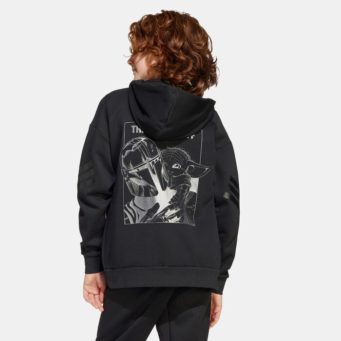 adidas Kids' Star Wars Mandalorian Track Jacket Black adidas Kids' Star Wars Mandalorian Track Jacket Black image number 1