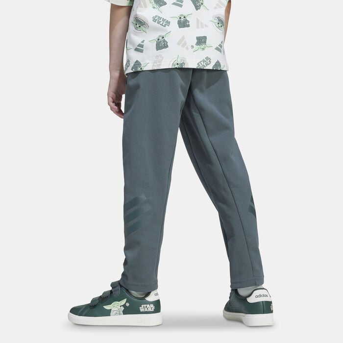 adidas Kids' Star Wars The Mandalorian Joggers Grey adidas Kids' Star Wars The Mandalorian Joggers Grey image number 1