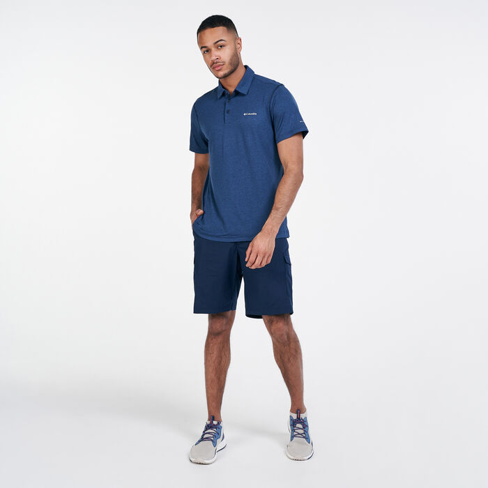 Columbia Men's Tech Trail™ Polo T-Shirt Blue image number 2