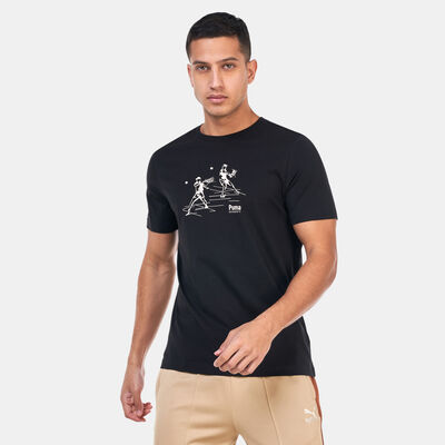 PUMA Men's Team Graphic T-Shirt Black