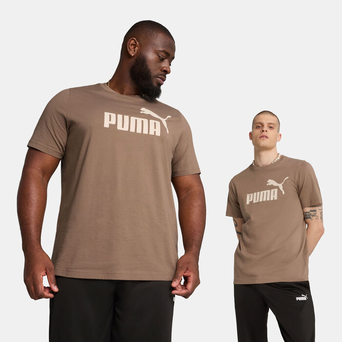 PUMA Men's Essentials No. 1 Logo T-Shirt Beige PUMA Men's Essentials No. 1 Logo T-Shirt Beige image number 0
