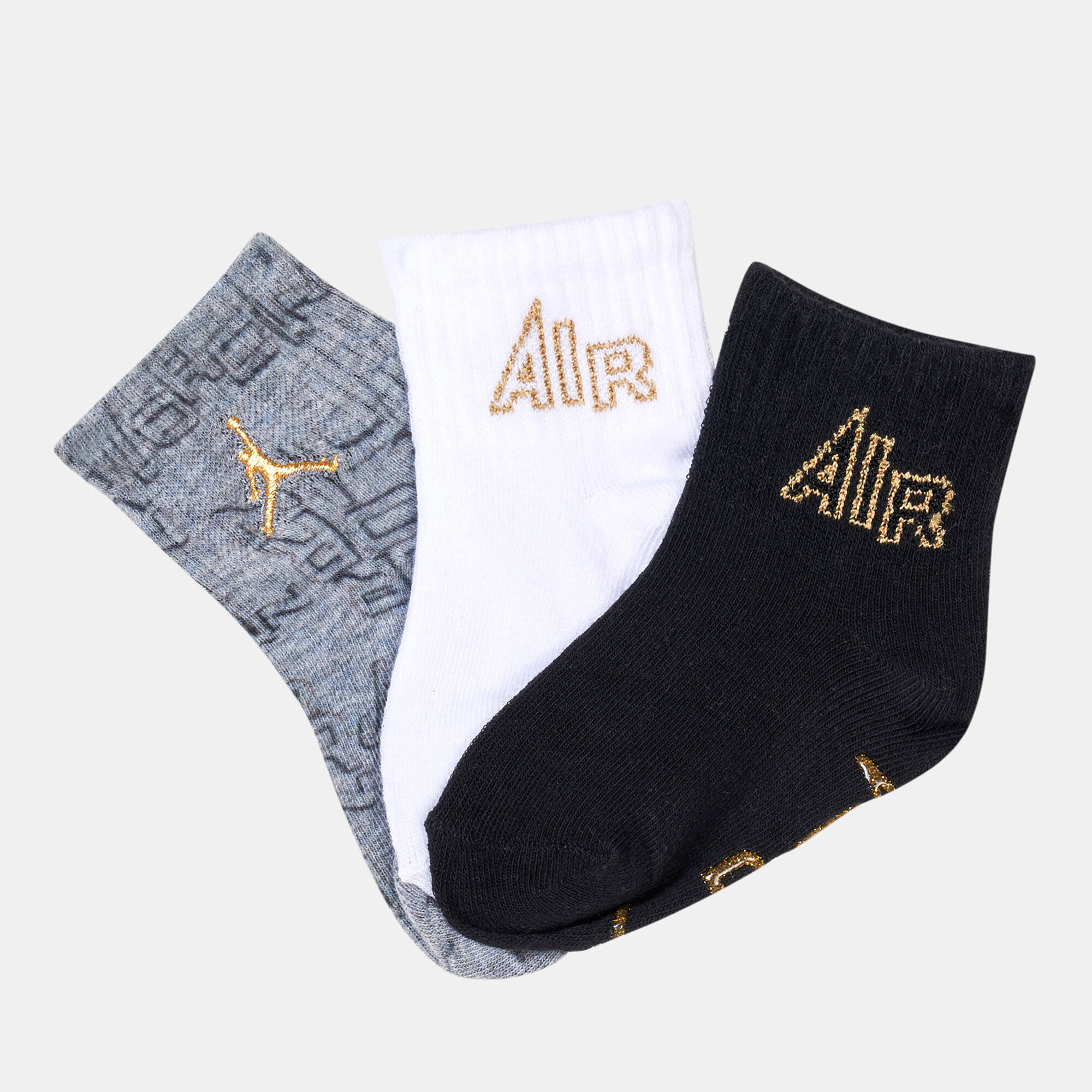 Black and gold jordan socks deals