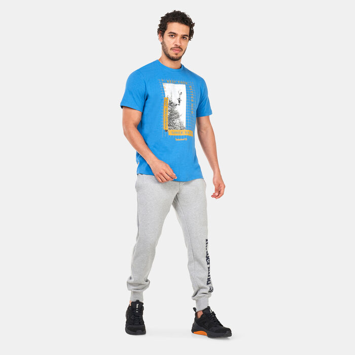 Timberland Men's Re-Issue Front Archive Graphic T-Shirt Blue image number 2