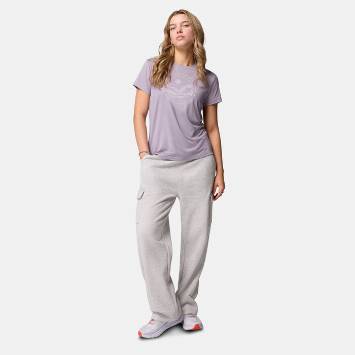 Columbia Women's Sloan Ridge Technical Hiking T-Shirt Purple Columbia Women's Sloan Ridge Technical Hiking T-Shirt Purple image number 2
