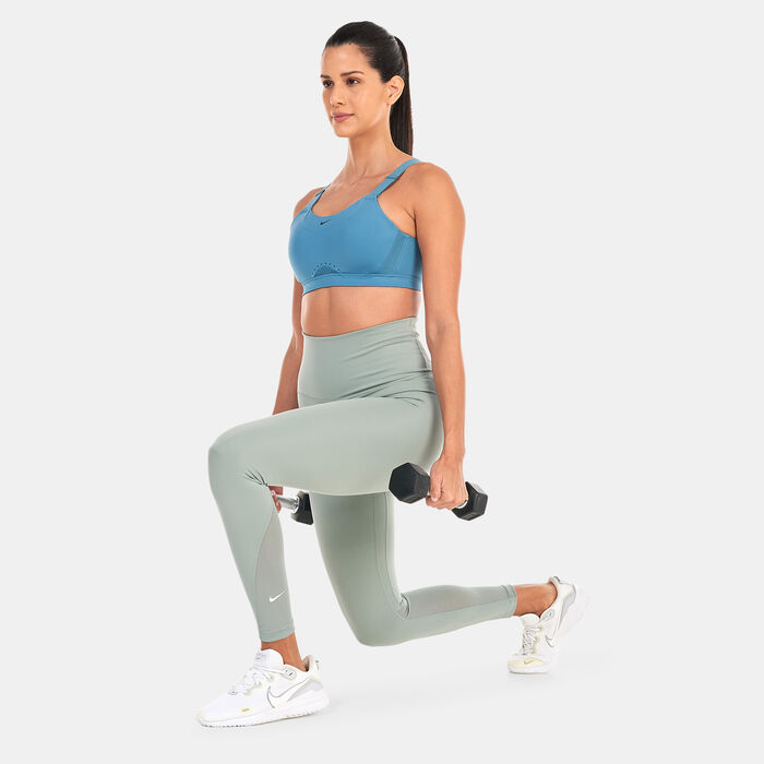 Nike Women's One High-Waisted Leggings Grey image number 2