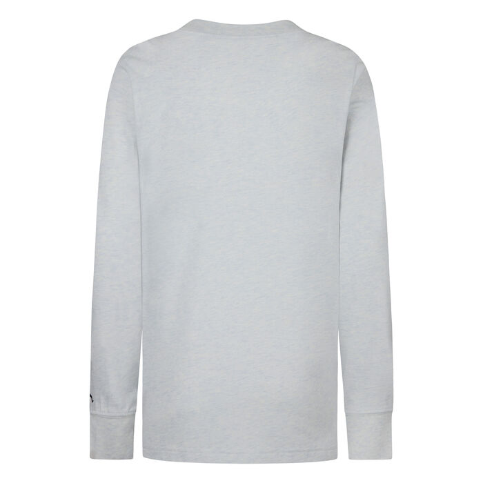 Jordan Kids' Major League Script Graphic Long Sleeve T-Shirt Grey image number 1