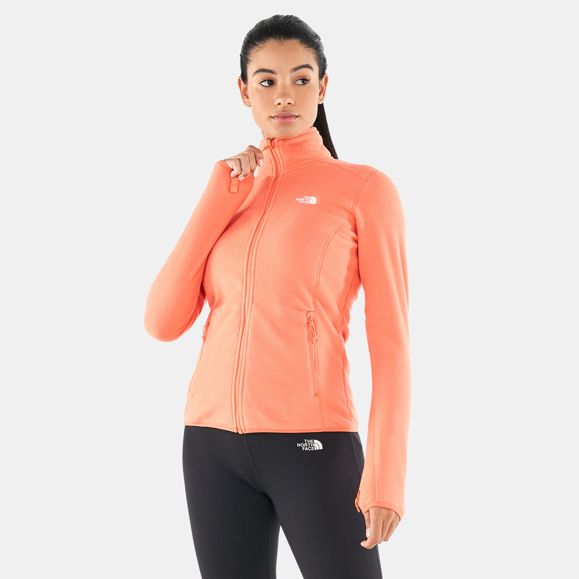 north face women's 100 glacier full zip