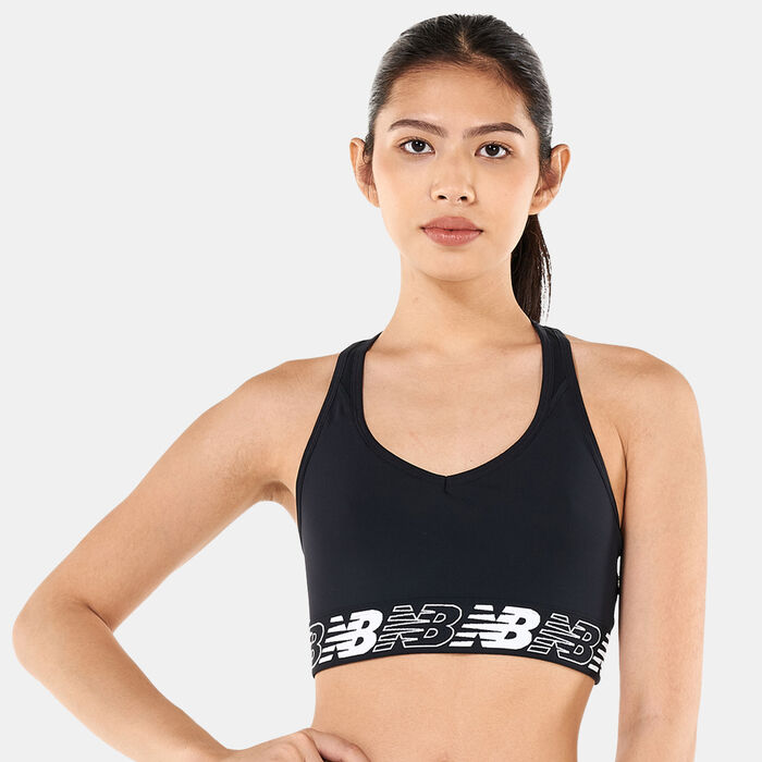 New Balance Women's Pace Bra 3.0 Sports Bra Black New Balance Women's Pace Bra 3.0 Sports Bra Black image number 0