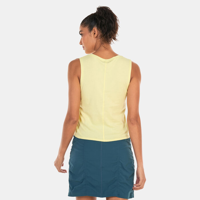 prAna Women's Organic Graphic Tank Top Green prAna Women's Organic Graphic Tank Top Green image number 1