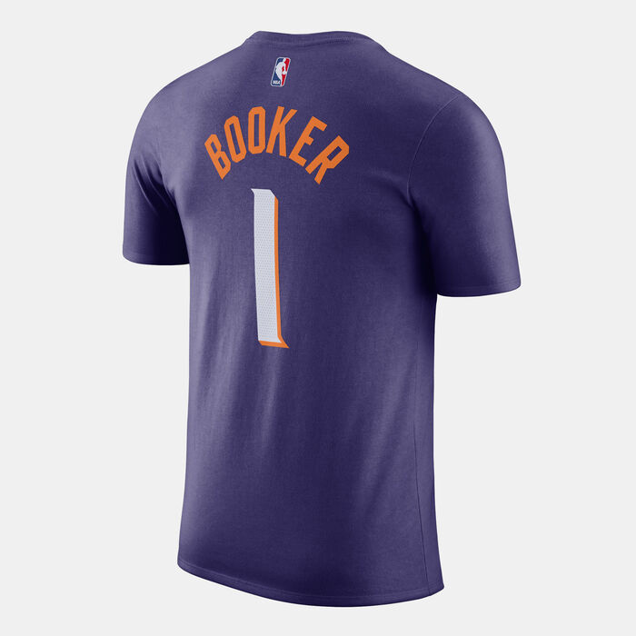 Nike Men's NBA Phoenix Suns Devin Booker T-Shirt Purple Nike Men's NBA Phoenix Suns Devin Booker T-Shirt Purple image number 1