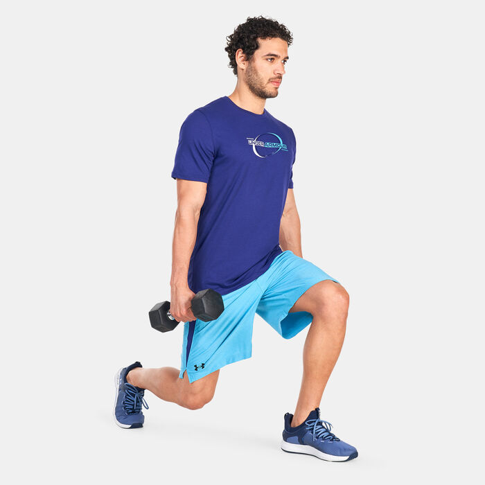 Under Armour Men's UA Tech™ Vent Shorts Blue Under Armour Men's UA Tech™ Vent Shorts Blue image number 2