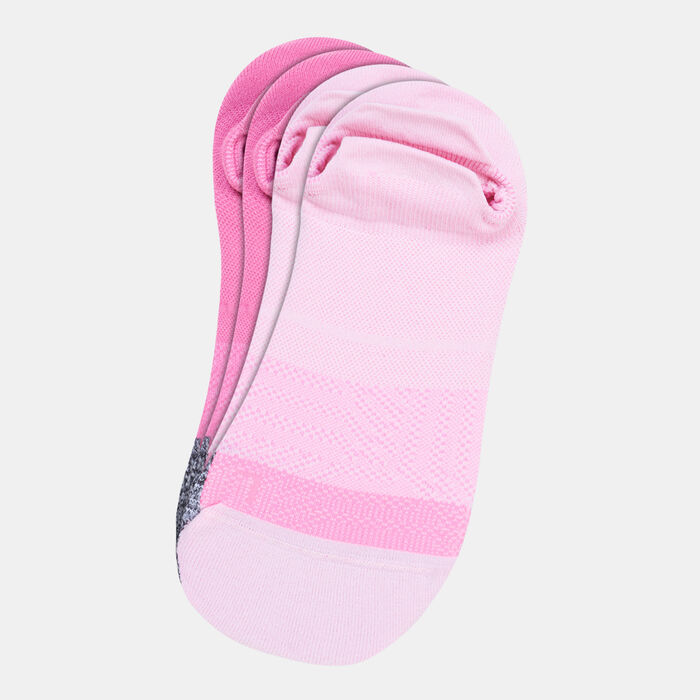 Under Armour Women's UA Breathe No-Show Tab Socks (2-Pack) Pink image number 0
