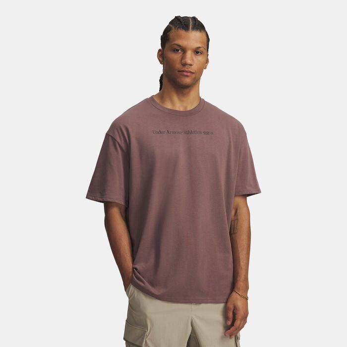 Under Armour Men's Running Shoe Heavyweight T-Shirt Brown Under Armour Men's Running Shoe Heavyweight T-Shirt Brown image number 0