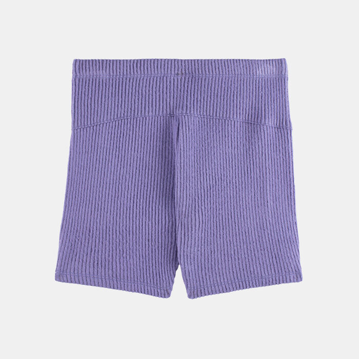 Jordan Kids' Rib Bike Shorts Purple Jordan Kids' Rib Bike Shorts Purple image number 1