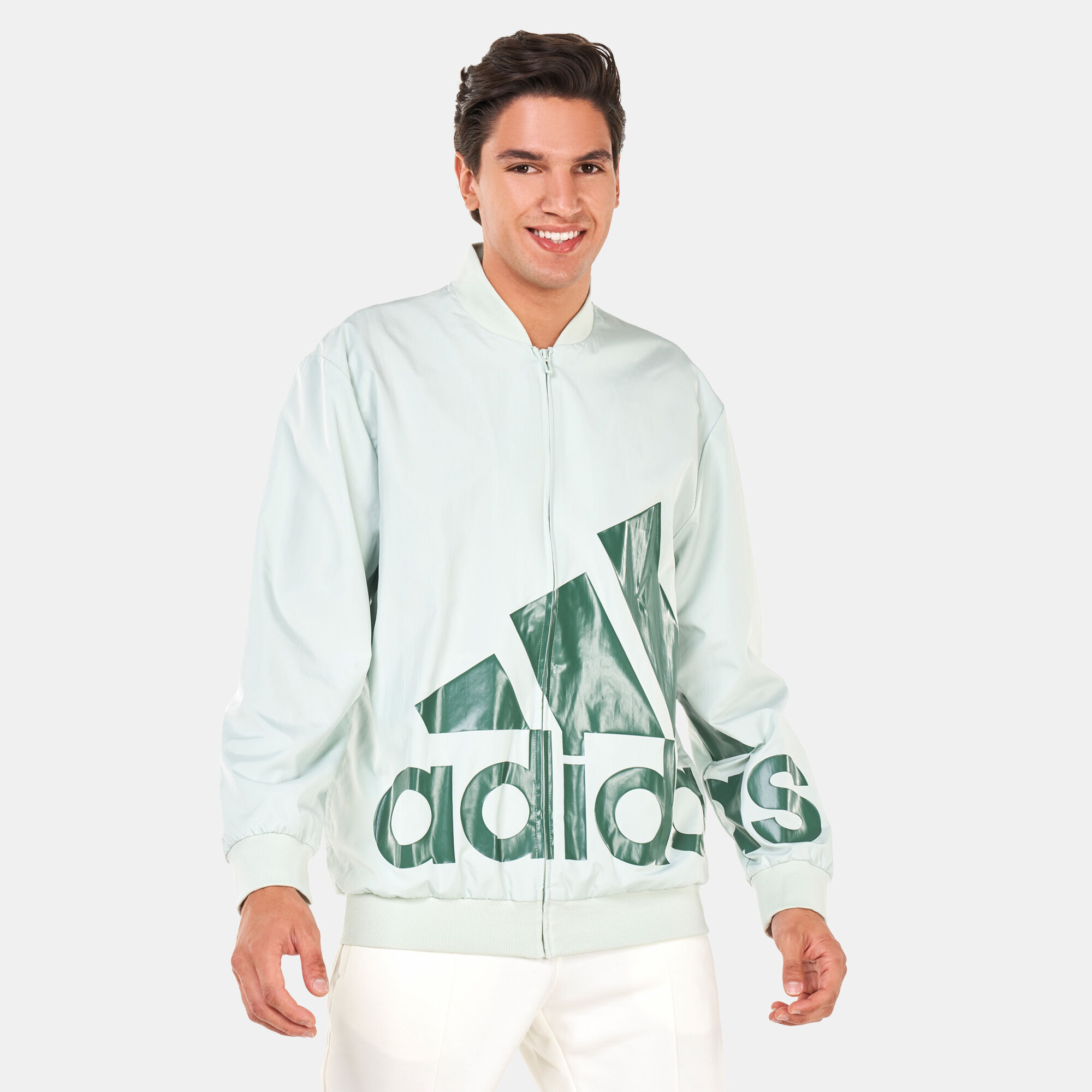 Men s AEROREADY Essentials Giant Logo Windbreaker