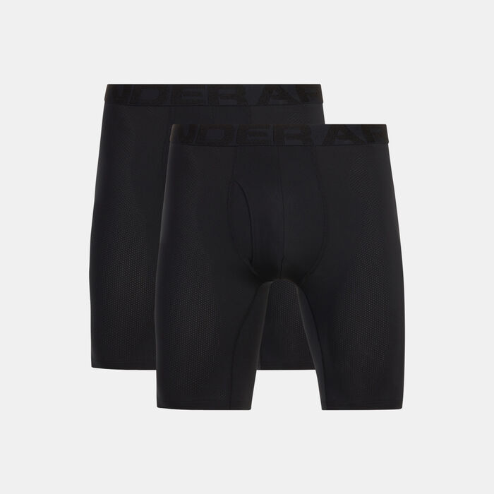 Under Armour Men's UA Tech Mesh Boxers (2 Pack) Black Under Armour Men's UA Tech Mesh Boxers (2 Pack) Black image number 0