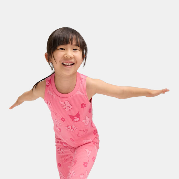 PUMA Kids' x Hello Kitty and Friends Ribbed Tank Top Pink PUMA Kids' x Hello Kitty and Friends Ribbed Tank Top Pink image number 0
