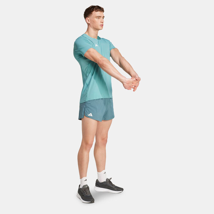 adidas Men's Adizero Essentials Running T-Shirt Blue image number 2