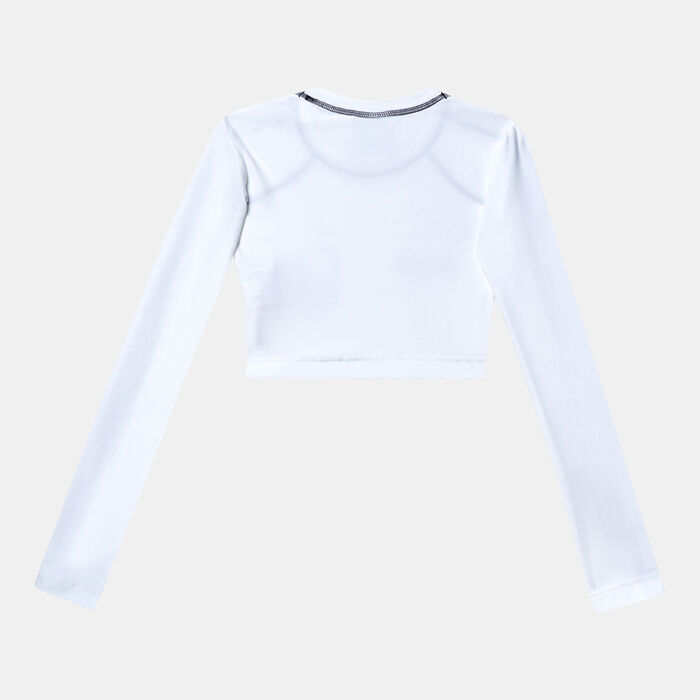Nike Kids' Sportswear Crop Top White Nike Kids' Sportswear Crop Top White image number 1