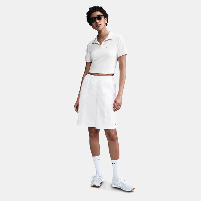 Nike Women's Sportswear Essential Polo Shirt White Nike Women's Sportswear Essential Polo Shirt White image number 2