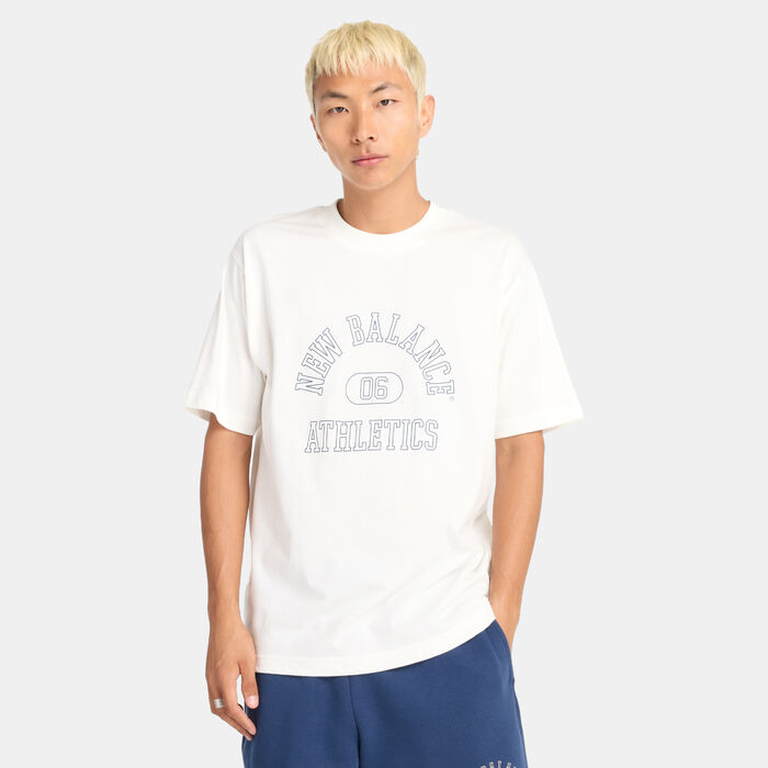 New Balance Men's Varsity Graphic T-Shirt White New Balance Men's Varsity Graphic T-Shirt White image number 0