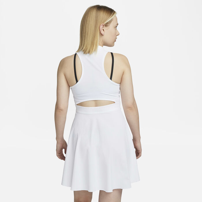 Nike Women's Dri-FIT Advantage Tennis Dress White Nike Women's Dri-FIT Advantage Tennis Dress White image number 1