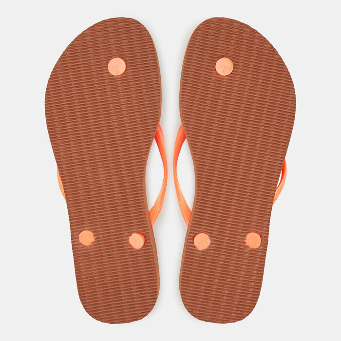 Havaianas Women's Slim Animal Print Flip Flops Orange Havaianas Women's Slim Animal Print Flip Flops Orange image number 1