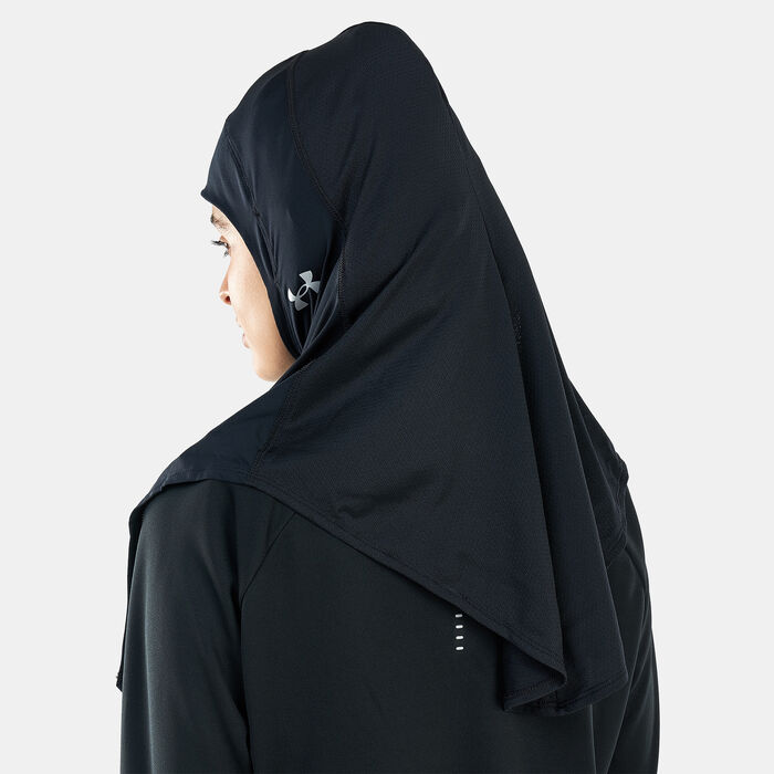 Under Armour Women's Extended Sport Hijab Black image number 1