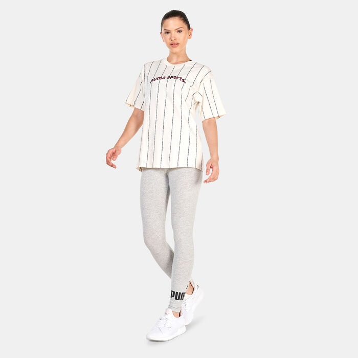 PUMA Women's TEAM Allover Print T-Shirt Beige PUMA Women's TEAM Allover Print T-Shirt Beige image number 2