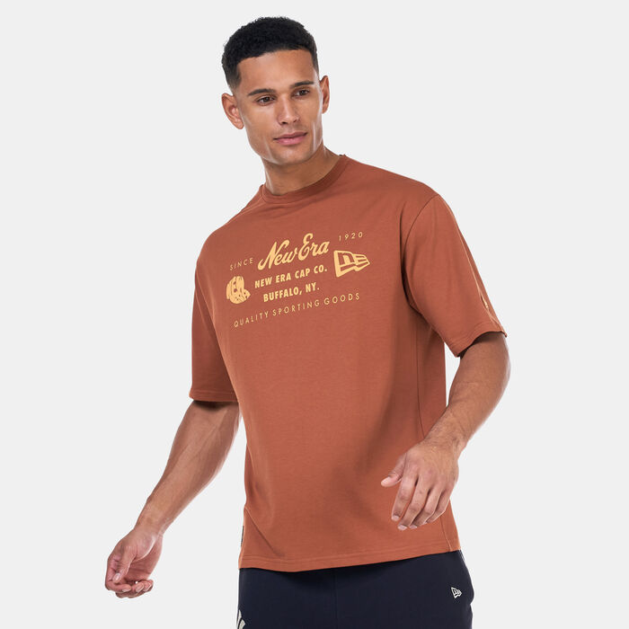 New Era Men's Heritage Patch T-Shirt Brown New Era Men's Heritage Patch T-Shirt Brown image number 0