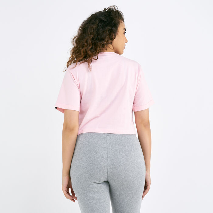 ellesse Women's Alberta Crop Top Pink ellesse Women's Alberta Crop Top Pink image number 1