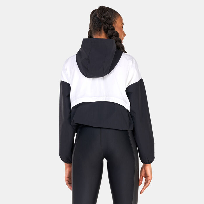 Under Armour Women's Woven Graphic Jacket Black Under Armour Women's Woven Graphic Jacket Black image number 1