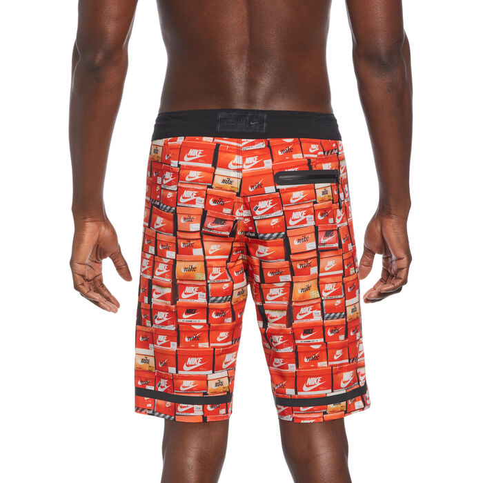 Nike Swim Men's Printed Swimming Shorts Orange Nike Swim Men's Printed Swimming Shorts Orange image number 1
