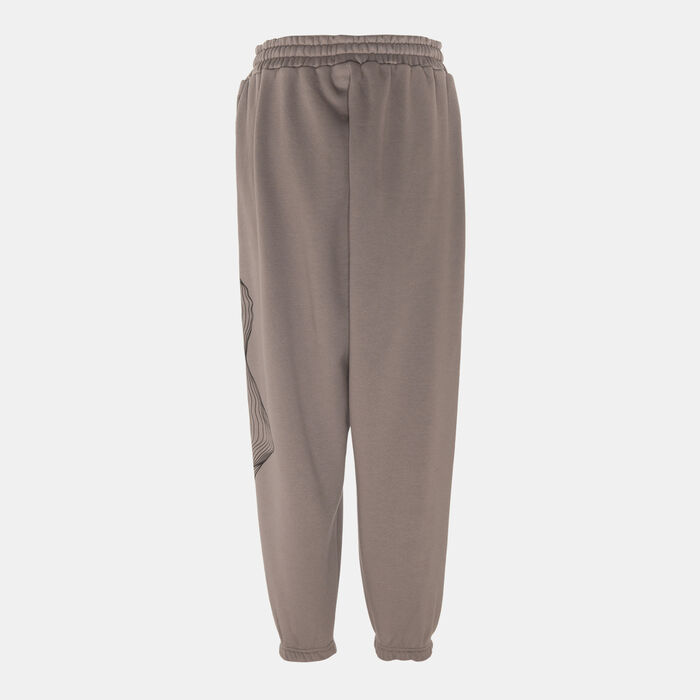 The Giving Movement Women's Map Print Joggers Beige The Giving Movement Women's Map Print Joggers Beige image number 1